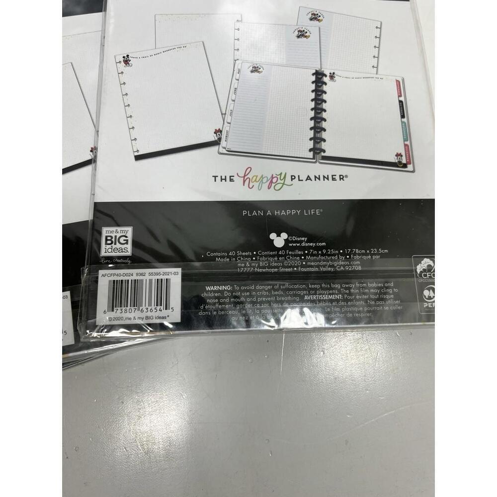 The Happy Planner Disney Mickey & Minnie Mouse Paper Today’s Tasks Lot Of 3 - Picture 6 of 6